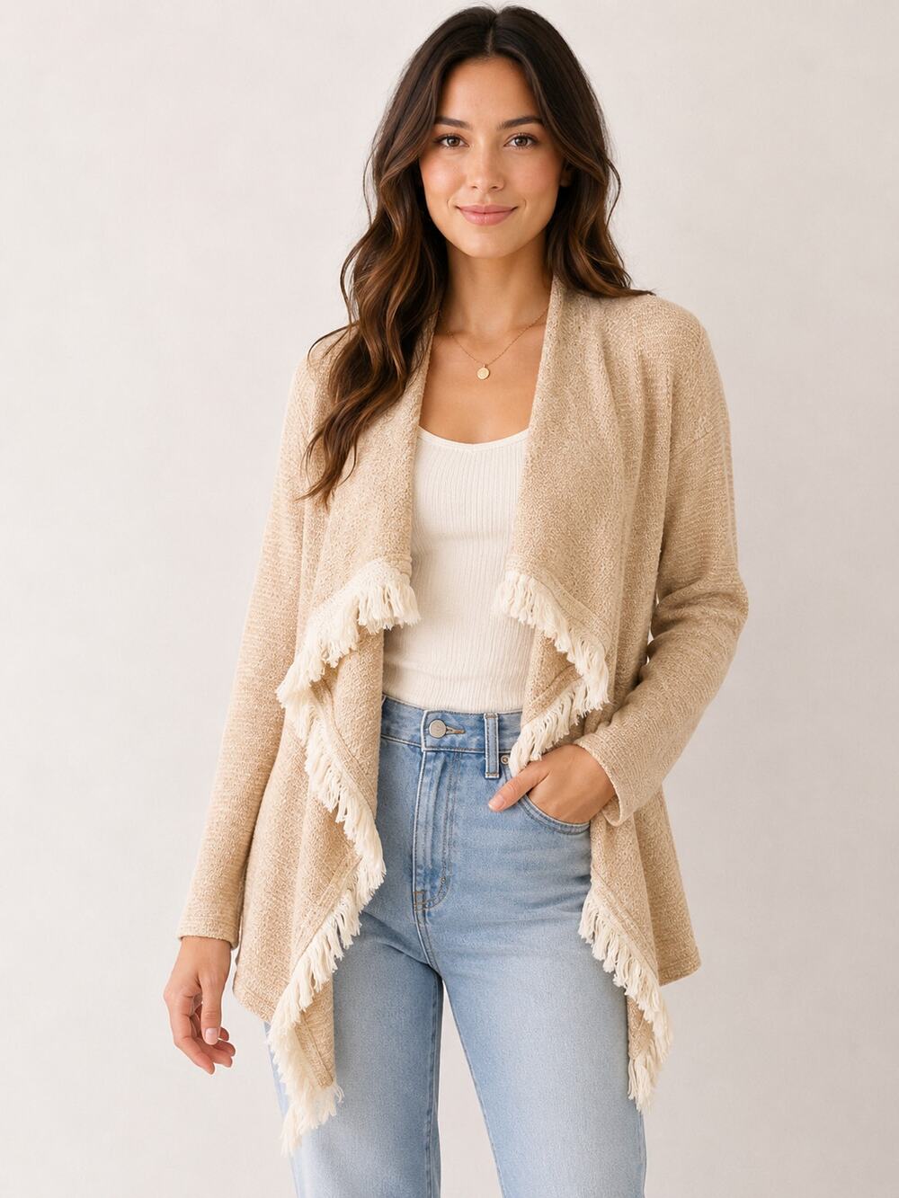 Bohemian Open Front Cardigan Womens Size XXL Hippie Peasant Cottagecore Granola